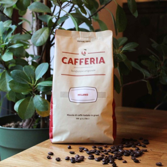 Kawa palona w ziarnach MILANO 500g LA CAFFERIA