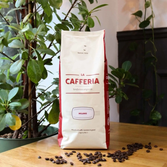 Kawa ziarnista Milano 1kg – Mieszanka 80/20 Arabica Robusta - La Cafferia premium