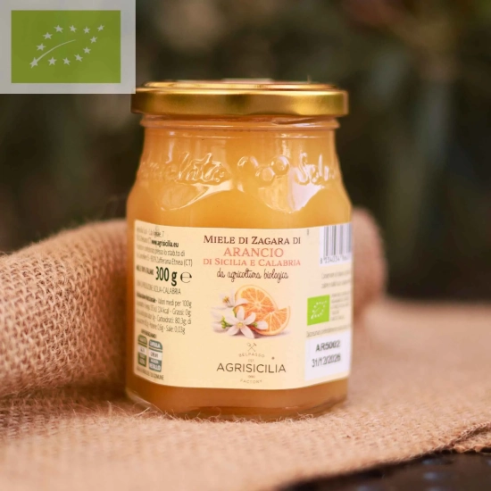 Miód z Kwiatów Pomarańczy BIO - 300g - Miele Arancio Di Sicilia e Calabria