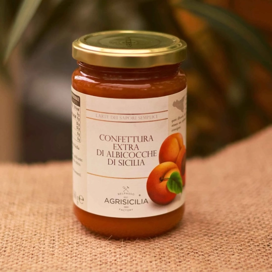 Konfitura z Sycylijskiej moreli 360g - Agrisicilia - Confettura Extra di Albicocche di Sicilia