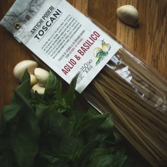 Linguine czosnkowo-bazyliowy - makaron z Toskanii - Antico Pastificio Morelli 1860