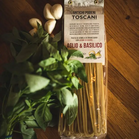 Linguine czosnkowo-bazyliowy - makaron z Toskanii - Antico Pastificio Morelli 1860