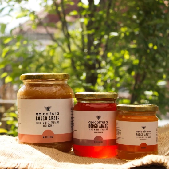 Włoski miód wielokwiatowy 1kg Biologiczny - Miele Italiano Biologico Borgo Abate