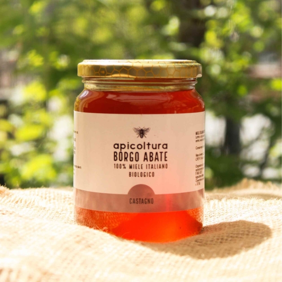 Włoski miód z kasztana BIO 500g - Miele di Castagno Borgo Abate