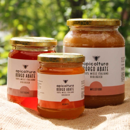 Włoski miód z kasztana BIO 500g - Miele di Castagno Borgo Abate