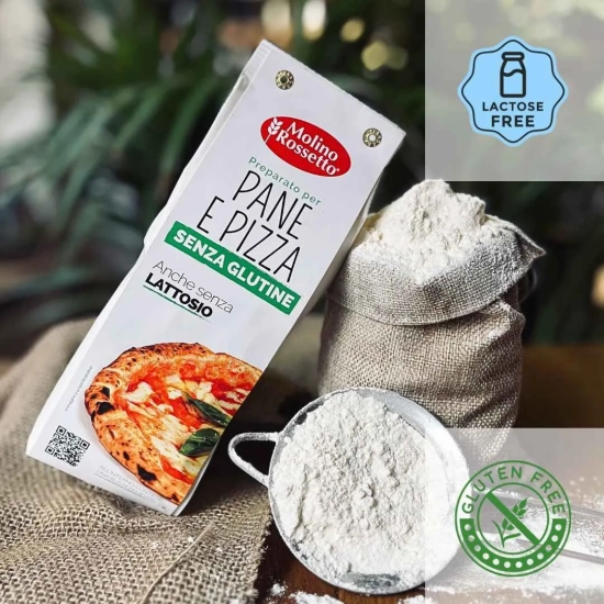 Bezglutenowa mąka do pizzy 500g - Molino Rossetto preparato per PANE E PIZZA