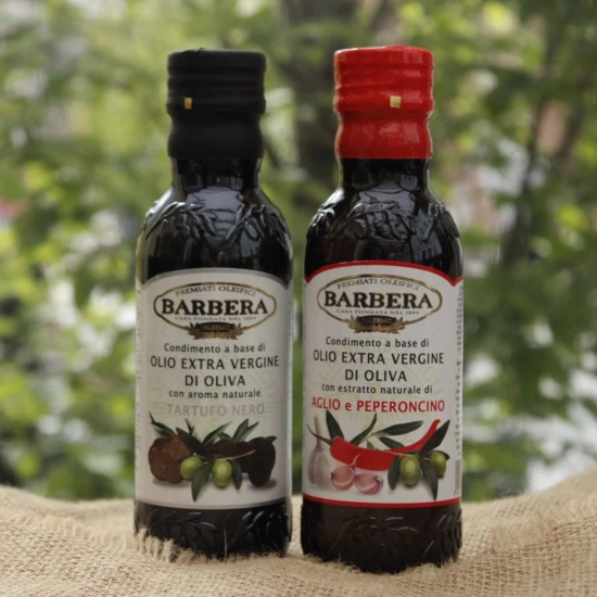 Oliwa Sycylijska z Czosnkiem i Chili 250ml - Manfredi Barbera