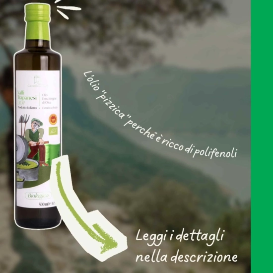 Oliwa Sycylijska z Trapani DOP Biologiczna - 500ml - Carmela Di Caro
