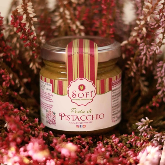 Pesto z Sycylijskimi Pistacjami 45% 190g - SOFI - Pesto di Pistacchio