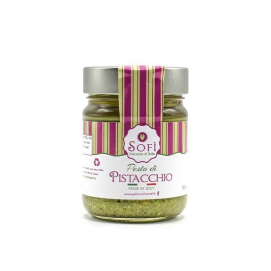 Pesto z Sycylijskimi Pistacjami 45% 190g - SOFI - Pesto di Pistacchio