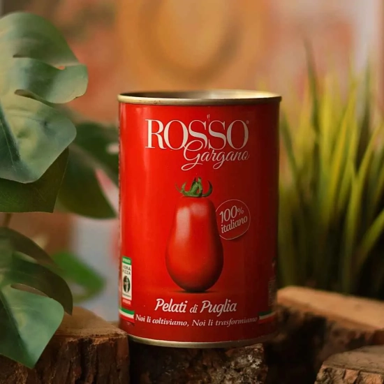 Pomidory Pelati 400g AVPN - Rosso Gargano - Pelati di Puglia Rosso
