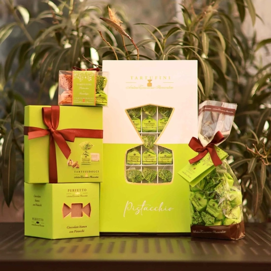 Białe trufle pistacjowe na KG- TARTUFO AL PISTACCHIO