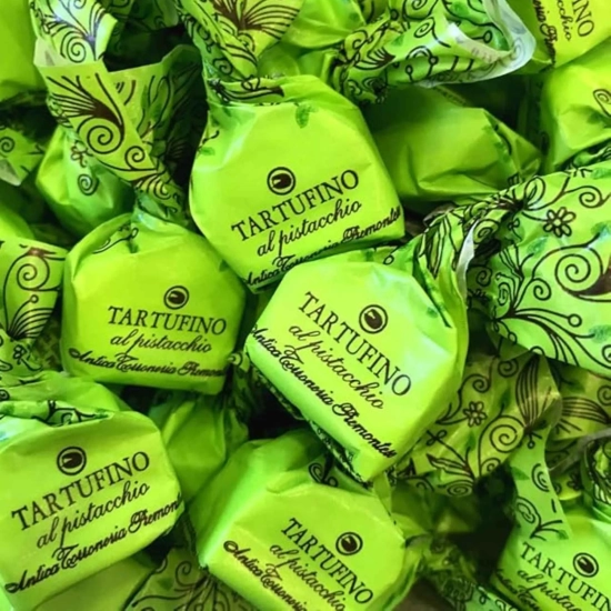 Białe trufle pistacjowe na KG- TARTUFO AL PISTACCHIO