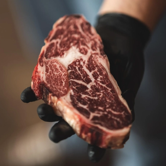 Stek z Antrykotu Rib Eye sezonowany na sucho 30 Dni - PREMIUM - Jałówka BMS3+ WYBIERZ WAGĘ STEKA