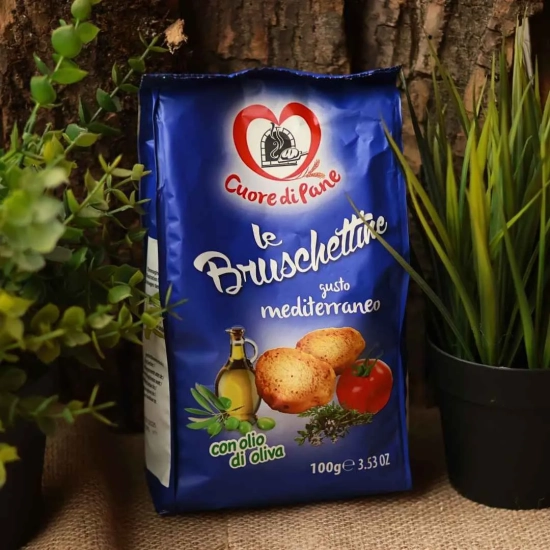 Włoskie grzanki o smaku śródziemnomorskim z oliwą z oliwek - Cuore di Pane