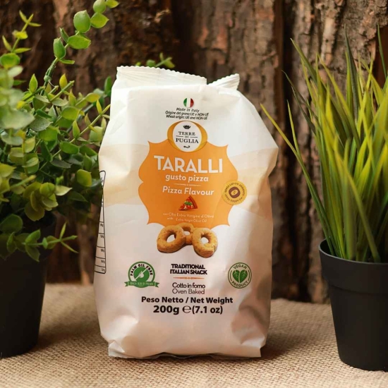 Chrupiące krążki o smaku pizzy - 100% VEGAN - TARALLI PIZZA