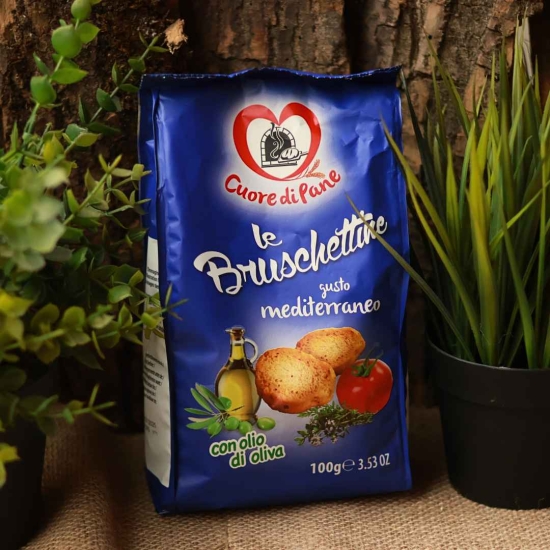 Włoskie grzanki o smaku śródziemnomorskim z oliwą z oliwek - Cuore di Pane