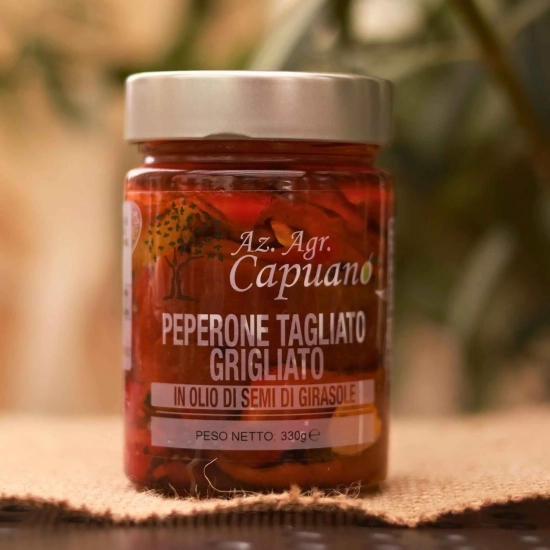 Grillowana papryka w oleju słonecznikowym 330ml CAPUANO - Peperoni Tagliati Grigliati