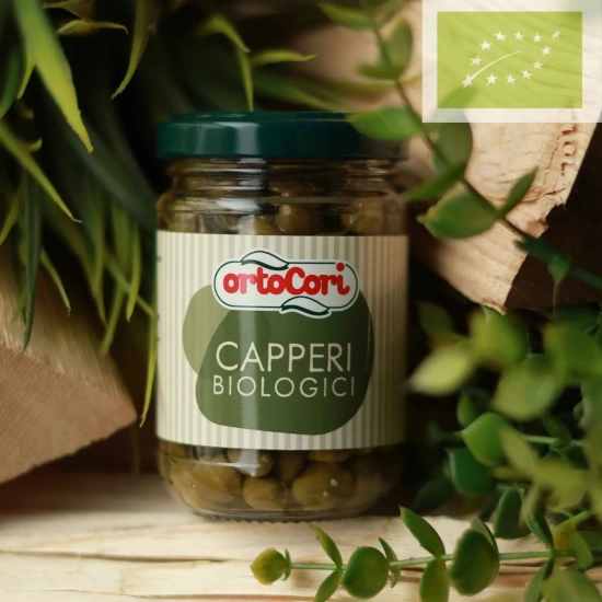 Kapary organiczne w occie winnym BIO 145g - Capperi Biologici
