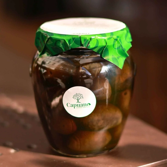 Czarne oliwki w solance 580g CAPUANO - Olive Bella Di Cerignola Nere