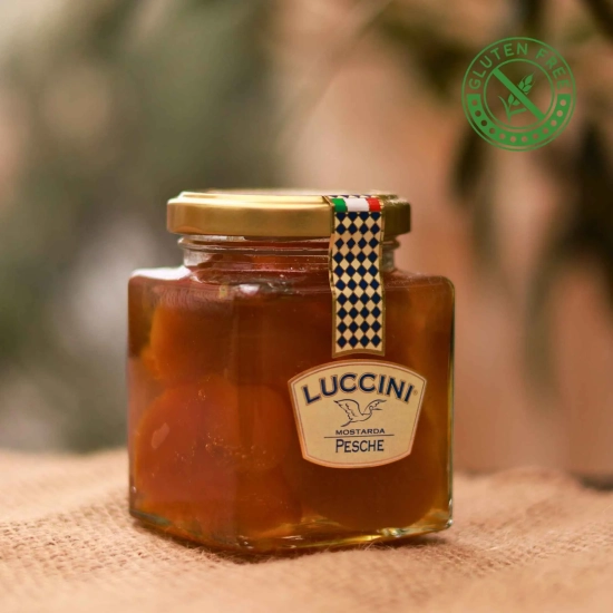 Musztarda brzoskwiniowa 240g - Mostarda pesche Luccini