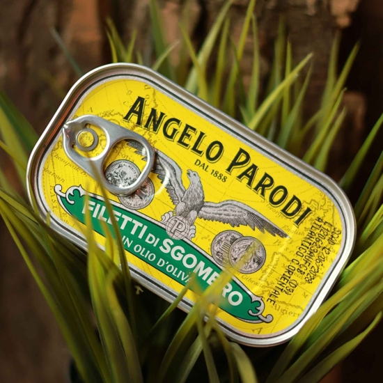 Makrele w oliwie z oliwek - Angelo Parodi Filetti di Sgombro