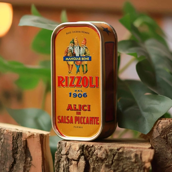 Sardynki w pikantnych pomidorach z Parmy - Rizzoli Alici Salsa Picante