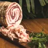 Dojrzewająca Pancetta Arrotolata Stagionata - PREMIUM - wędlina w cienkich plastrach - Corte Camerlenga