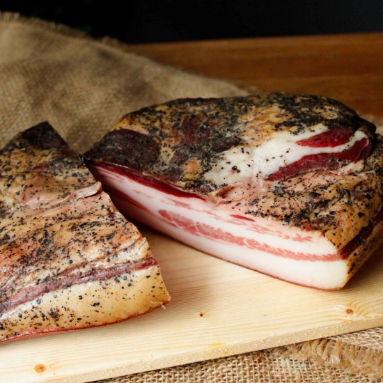 Guanciale Brugnolo - sezonowane podgardle na wagę