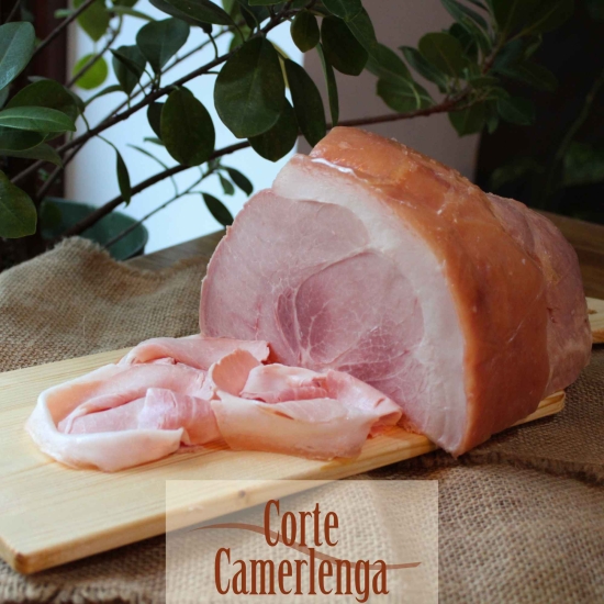 Wolno gotowana szynka PREMIUM - Prosciutto Cotto Dolce "Alta Qualita" Corte Camerlenga - wędlina w plastrach