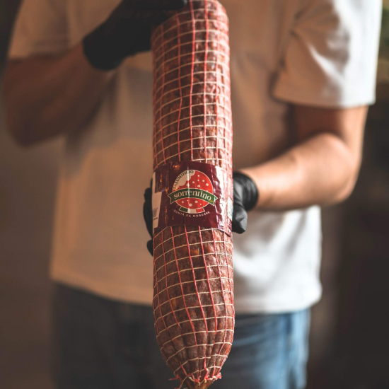 Salame Ventricina Piccantino z Abruzji - Pikantne salami w plastrach