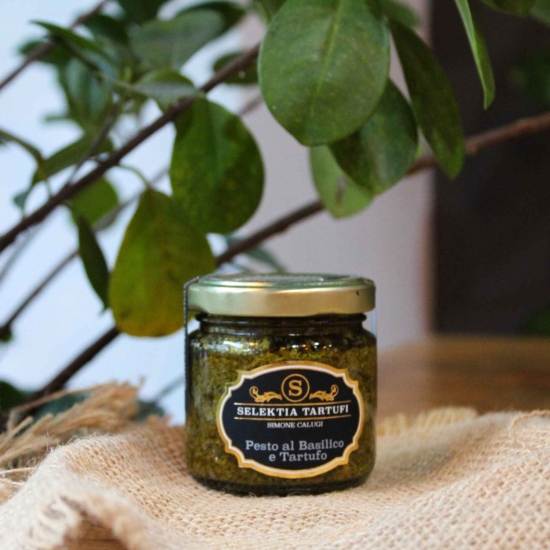 Pesto bazyliowe z letnią truflą 80g PREMIUM - Pesto al Basilico e Tartufo