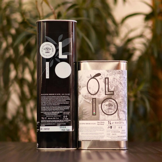 Oliwa z Najwyższej Kategorii Oliwek E.V.O Niefiltrowana 1L PREMIUM - ABRUZJA
