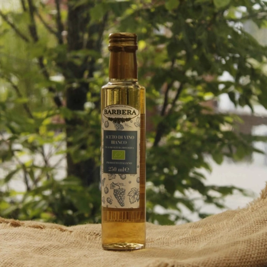Biały Ocet Winny - Ekologiczny 250ml - Manfredi Barbera - Aceto Di Vino Bianco