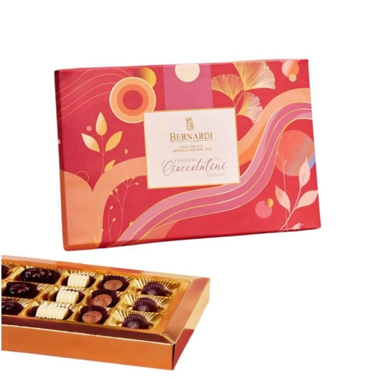 Bombonierka z pralinami z Apulii - rzemieślnicze - PREMIUM 170g - Bernardi Cioccolato