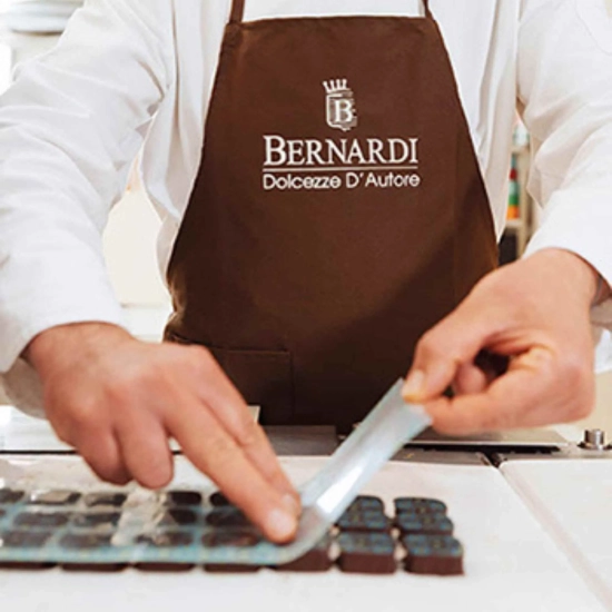 Zestaw degustacyjny 40 czekoladek z Apulii - rzemieślnicze - PREMIUM 216g - Napolitains Bernardi Cioccolato
