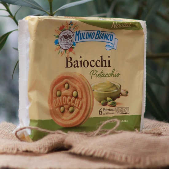 Maślane ciastka z pistacjami - Baiocchi Pistacchio Mulino Bianco