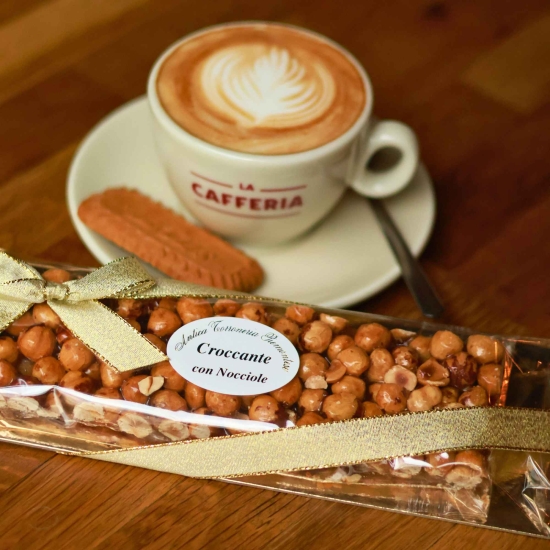 Orzechy laskowe w miodzie i karmelu 120g - CROCCANTE con Nocciole