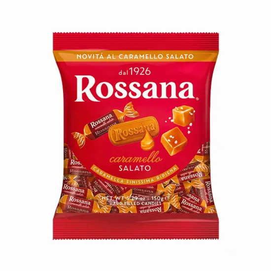 Karmelki ze słonym karmelem 150g - Rossana caramello salto