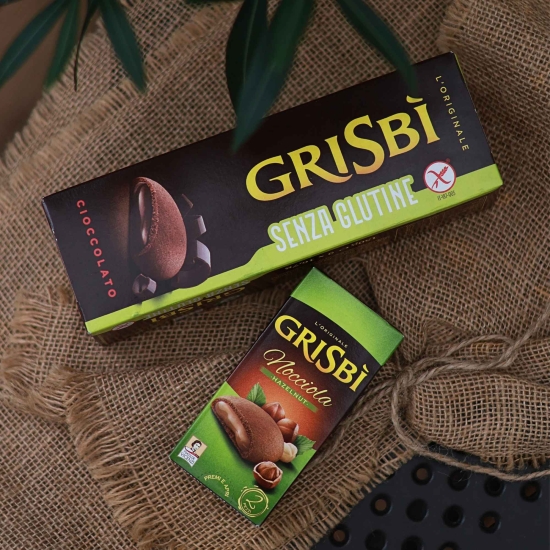Czekoladowe ciasteczka bezglutenowe GriSbi 150g -GRISBI CIOCCOLATO SENZA GLUTINE L'ORIGINALE