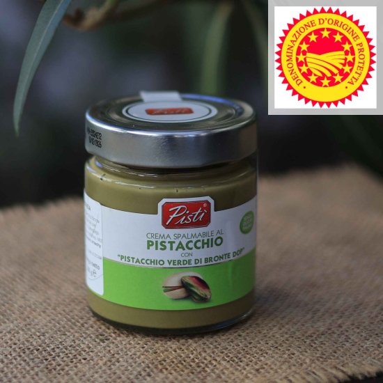 Krem z pistacji z Bronte DOP, PISTI 200g Crema Al Pistacchio Verde di BRONTE DOP