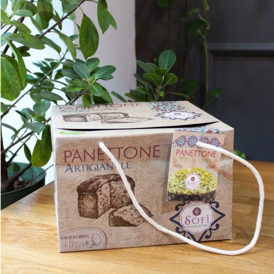 Panettone Pistacjowe 900g SOFI  Bronte - Panettone Pistacchio