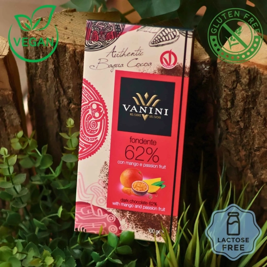 Ciemna czekolada z mango i marakują - VANINI - Fondente con mango e passion friut