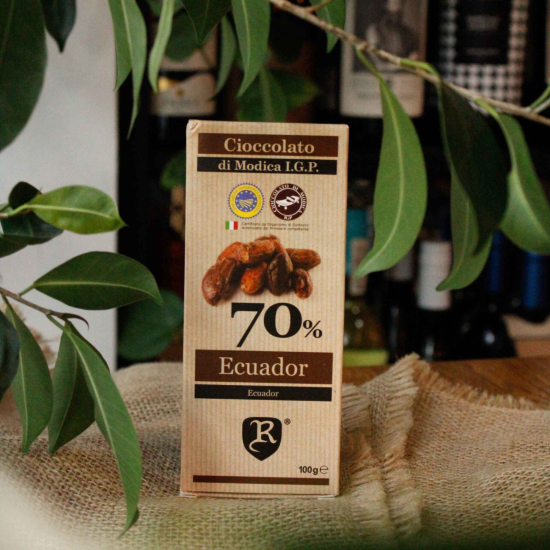 Czekolada gorzka 70% - 100g - Cioccolato di Modica I.G.P. Ecuador