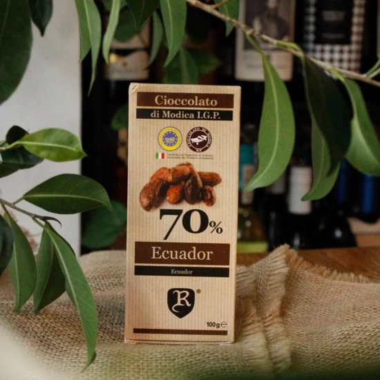Czekolada gorzka 70% - 100g - Cioccolato di Modica I.G.P. Ecuador