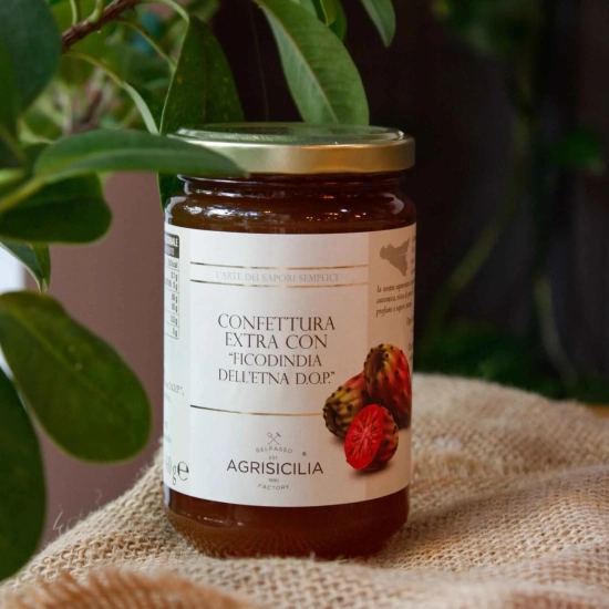 Konfitura z Opuncji Figowej z Etny DOP 360g - Agrisicilia - Conffetura extra con Ficodindia dell'Etna
