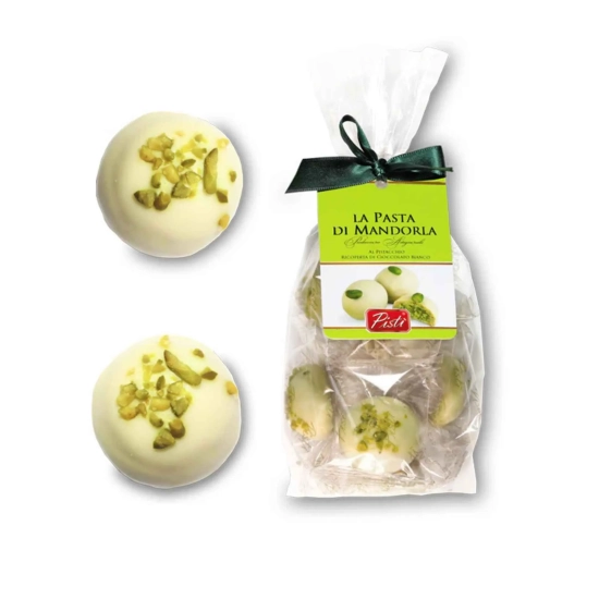 Pistacjowo - migdałowe ciasteczka w białej czekoladzie SYCYLIA - PISTI