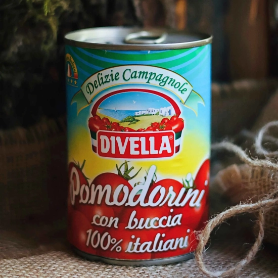 Pomidorki Cherry 400g - Pomidorini con buccia Delizie Campagnole