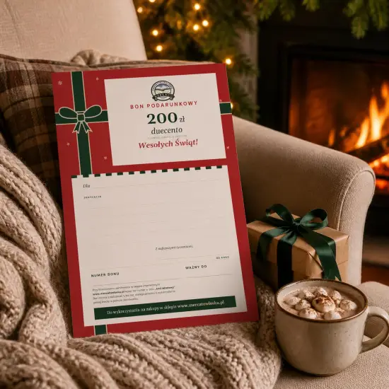 Bon podarunkowy Mercato Natale 200 zł przy kominku