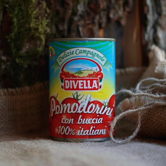 Pomidorki Cherry 400g - Pomidorini con buccia Delizie Campagnole